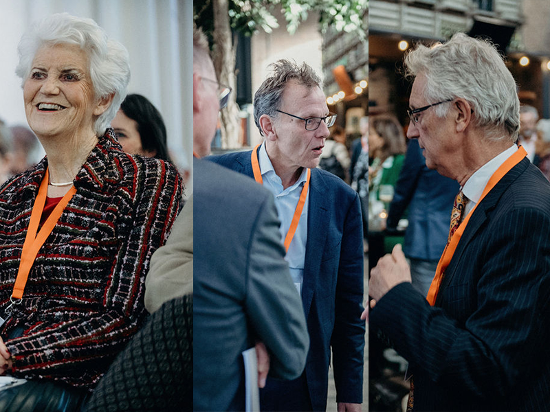 Collage met foto's van OFL-voorzitters Sybilla Dekker, Kees Vendrik en André van der Zande